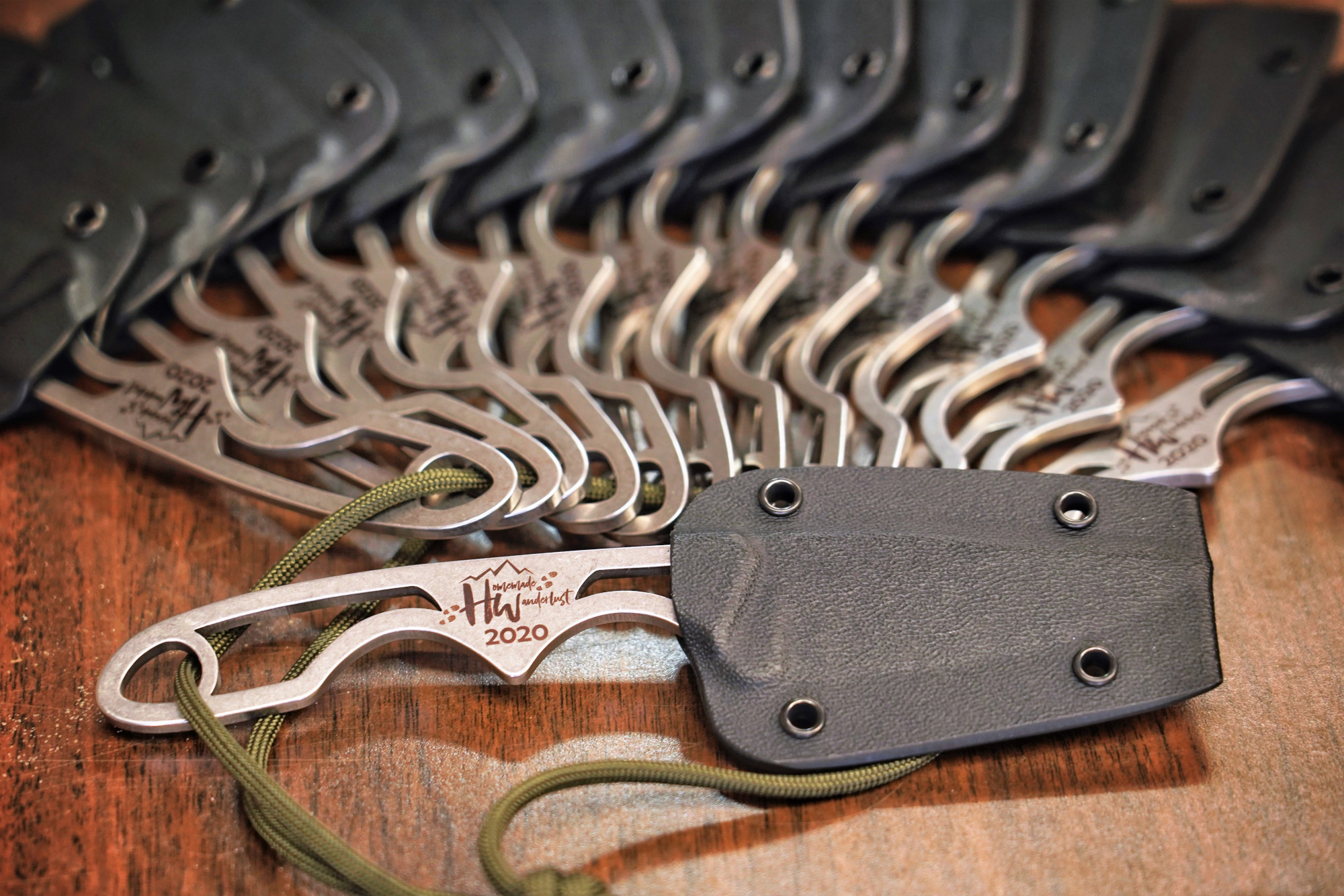 SOLD OUT NOV 2023 ** Homemade Wanderlust Neck Knives (by MT Knives) Are Wanderlust