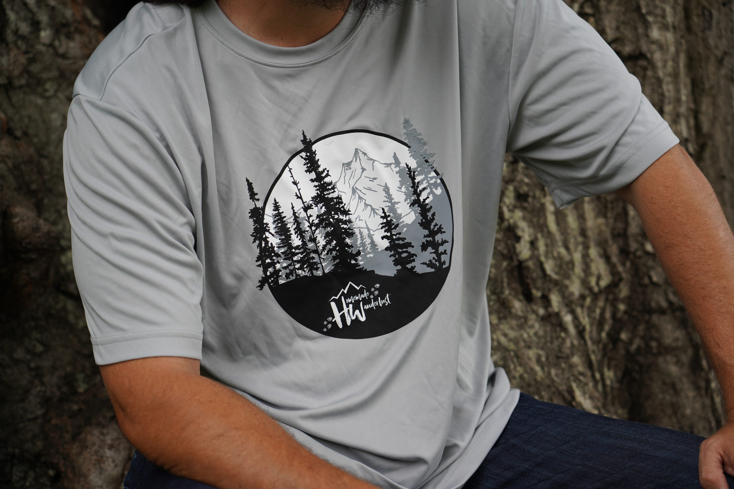 boog Onweersbui diameter Mountain Design Logo Athletic T-Shirts - Homemade Wanderlust